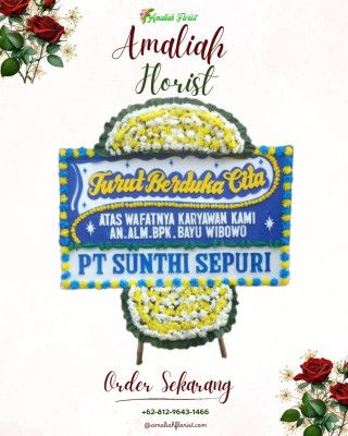 Papan Bunga Duka di Purbayan